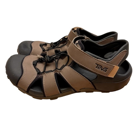 Teva Flintwood Closed Toe Water Hiking Outdoor Sandals Brown Mens Size 10 - Picture 5 of 9